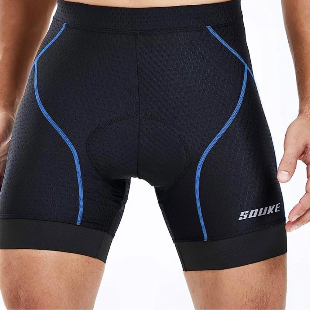 NWT Souke men's cycling briefs . 3D padding . Medium black